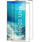 (2 Pack) Glass Screen Protector For Samsung Galaxy Note 20 Ultra Screen,Tempered Glass for Samsung Note 20 Ultra Screen Protector 6.9 inch