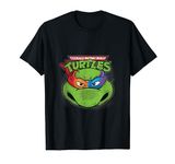 TMNT Turtle Face With All Characters T-Shirt