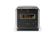 Roberts Sound 48 DAB/DAB+/FM Stereo Clock Radio with CD, Bluetooth, USB Playback/Charging - Black