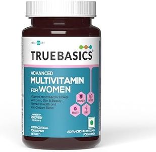 TrueBasics Advanced Multivitamin for Women (30 Tablets) | With Clinically Researched Ingredients | For Energy, Immunity and Joints, Maintains Hormonal Balance