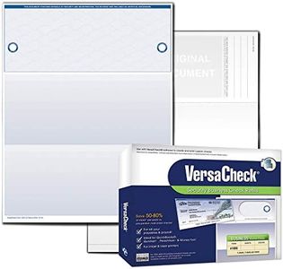 VersaCheck UV Secure Checks - 500 Blank Business Voucher Checks - Blue Elite - 500 Sheets Form #1000 - Check on Top