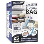25 Pack Space Saver Bags (5 Jumbo/5