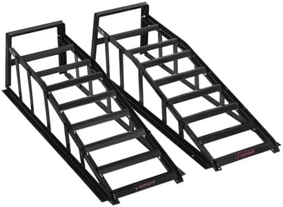 Fiernero Heavy Duty Portable Car Loading Ramp Set 2000kg Steel Pair