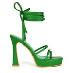 Womens Strappy Platform High Heel Sandals Ladies Lace Up Straps Party Evening Shoes Size 3-8