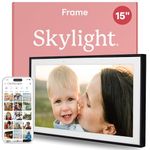 Skylight Digital Photo Frame - WiFi Enabled with Load from Phone Capability, Touch Screen Digital Picture Frame Display - Customizable Gift for Friends and Family - 15 Inch Black