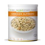 Nutristore Chicken Alfredo | Freeze Dried Emergency Survival Bulk Food Storage Meal | Perfect for Everyday Quick Meals and Long-Term Storage | 25 Year Shelf Life | USDA Inspected