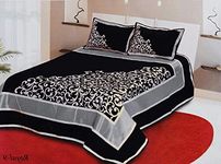 Fresh From Loom Bedsheet Cum Bed Spread for Double Bed King Size 500 TC Chenille Velvet Bed Cover with 2 Pillow Cover, Size- 90x100 inch