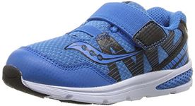 Saucony Baby Ride Pro Running Shoe (Toddler/Little Kid), Royal/Black, 5 M US Toddler