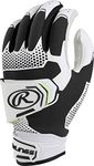 Rawlings | Workhorse PRO Fastpitch Softball Batting Gloves | Double Strap | Impax Pad | Adult X-Large | Black