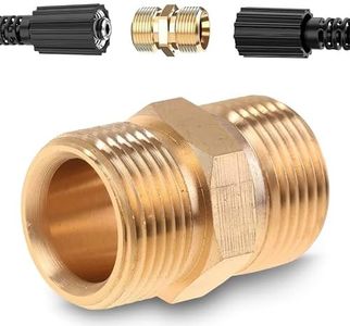 Pressure Washer Quick Connect Adapter - M22 Adapter Pressure Washer Hose Connector Kit - Brass Hose Quick Connect Set 4500 Psi Pressure Adapter - Hose Quick Connect Fittings for Pressure Washer