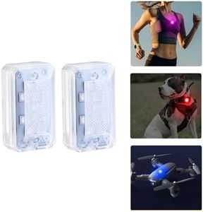 1797 Running Lights for Runners 2 Pack Clip On Flashlight Night Safety Hands Free Headlamp Running Gear Accessories Jogging Walking Dog Camping Hiking Rechargeable USB