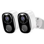 2Pack Security Cameras Outdoor Wire