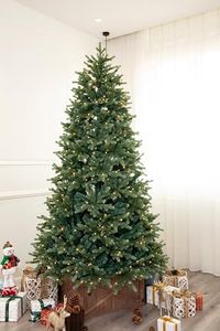 Holiday Stuff Slim Black Hills Spruce Artificial Christmas Tree Prelit with LED Lights (7ft)