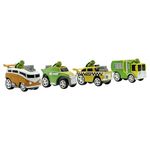 TEENAGE MUTANT NINJA TURTLES 71140 TMNT Leonardo, Michelangelo, Donatello and Raphael Vehicles Diecast Shell Riders Set