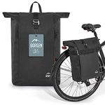 Borgen The Bicycle Lifestyle Bag for Pannier Racks with a Removable Laptop Bag – Usable as a Pannier Rack Bag, Bike panniers, a Shoulder Bag, and an Everyday Bag – 28 litres