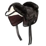 CHRIST Lambskin Saddle Spanish style Fellsattel IBERICA Plus from treeless bareback pad out of genuine sheepskin, size Pony, brown