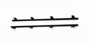 TOPENS RNH2 Heavy Duty Reinforced Nylon Gear Rack with Metal Insert for All Sliding Gate Opener Operator Including Mounting Hardware Set of 2 pcs Gear Racks, Total 6.5 Feet