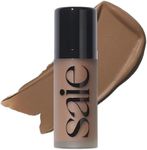 Saie Dew Bronze - Soft-Focus Liquid Bronzer + Liquid Contour - Enriched with Plant-Derived Glycerin to Effortlessly Blend + Deeply Nourish Skin - Salt (0.4 oz)