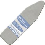Ironing Board Cover and Pad 18× 49＂, Extra Wide with Resist Scorching and Staining, Heavy Duty Silicone Coated Ironing Board Cover with Thick Padding & Elastic Edge, Adjustable Fastener.
