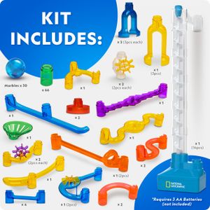 National Geographic Marble Run Set – 150-Piece STEM Toy