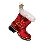 Old World Christmas Santa's Boot Glass Blown Ornament