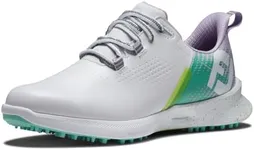 FootJoy Women's FJ Fuel Previous Season Style Golf Shoe, White/Green/Lilac, 8.5