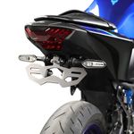 GZDL Moto License Plate Holder, For YAMAHA YZF-R25 2014-2023 / YZF-R3 MT-25 MT-03 2015-2023, Fender Eliminator with LED License Plate Lights and Turn Signal Mounting Holes (Black), Y6511
