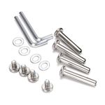 OD 15/64" (6mm) Shaft Hex Socket Screw Inline Skate Wheel Roller Blades Replacement Skate Wheel Axles Repair kit w/Installation Tools (45mm/1.77in)