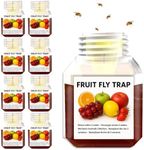 Fruit Fly Trap 8-Pack, Highly Effective Fruit Fly Killer for Home & Kitchen, Fruit Fly Catcher, Instantly Attracts, Up to 3 Weeks of Performance per Bottle, Safe for Children & Pets