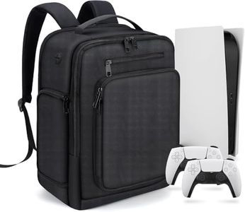 GDNasist Gaming Backpack for PS5, Protective Travel Carrying Case Compatible with Playstation 5 Console, Portable Monitor, 15.6”Laptop, Headset, Game Discs, and Gaming Accessories