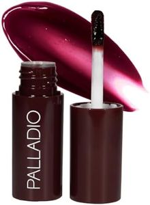 Palladio Jelly Tint, Liquid Stain for Cheeks & Lips, Vivid Color Lip Stain, Lightweight Non-Sticky and Transfer-proof, Natural Finish Makeup, Wineberry