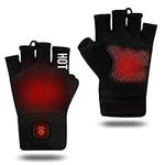Heated Gloves Fingerless for Women 