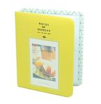 FotoCart 64 Pockets Mini Film Photo Album for Fujifilm Instax Mini LiPlay 11 9 8 7s 70 90 Link Instant Camera 3 Inch Polaroid Picture Name Card Holder (Yellow, 64 Photo Album)