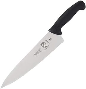 Mercer Culinary M23831 Millennia Black Handle, 10-Inch Wavy Edge, Chef's Knife