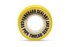 PTFE Yellow Gas Line Thread Sealant Tape 260" Length 1/2" Width 1 Pack for Propane,Natural Gas and More by Vanguard Sealants