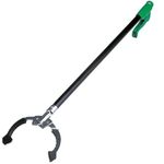UNGER NN900 NiftyNabber PRO Litter Picker - Trash Rubbish Picker Grabber HEAVY DUTY 97cm - Multi-Purpose Reacher Grabber Stick - Steel Claw with Rubber Grip, Green