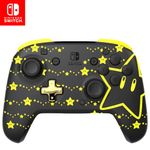 PDP REMATCH Enhanced Wireless Nintendo Switch Pro Controller - Rechargeable Battery Powered, Mario Super Star Glow in the Dark