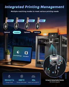 FLASHFORGE Adventurer 5M 3D Printer – High-Speed, Auto-Leveling