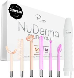 NuDerma Professional Skin Therapy Wand - Portable Skin Therapy Machine with 6 Neon & Argon Wands – Boost Your Skin – Clear Firm & Tighten