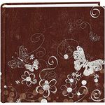 Pioneer Photo Albums EV-246/BS 200 Pocket Printed Aged Butterfly Swirl Design Photo Album for 4 by 6-Inch Prints