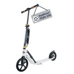 HUDORA BigWheel Style 230 Scooter - Sturdy Aluminum Scooter with Large Foot Deck - Adjustable & Foldable City Scooter for up to 120kg - Scooters for Teens & Adults