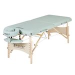 Master Massage Paradise Portable Massage Table-Folding Spa Bed-Foldable Beauty Facial Lash Tattoo Bed for Salon Use-Lightweight Wooden Massage Bed-28 Inch Wide