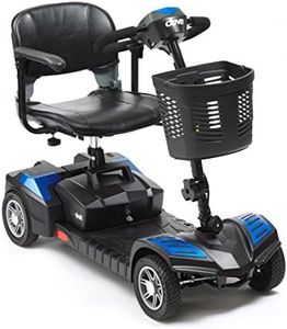 Drive Scout Class 2 Portable 4 Wheel Mobility Scooter 12 AMP Batteries - Blue
