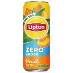 LIPTON ZERO SUGAR PEACH ICE TEA (PACK OF 6) 320ML*6