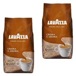 Lavazza Crema E Aroma Coffee Beans, Pack of 2, 2 x 1000g