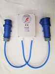 Safeshore marine Inline easyfit galvanic isolator. 32 amp (large blue plugs) Built in status monitoring Over 30,000 UK boats are now reliably protected marine advanced galvanic isolators!