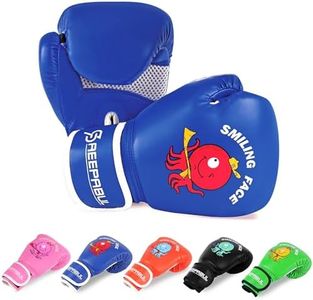 SAEEPABUL Boxing Gloves for Kids, Blue, 6oz