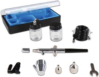 Timbertech Airbrush Kit with Compressor – Portable Painting Set