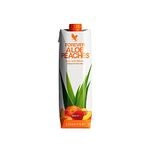 Forever Living Products Aloe Peaches, 1000ml, Peach Flavored Aloe Vera Gel, 83.4% pure inner leaf Aoe Vera gel, No added preservatives, Gluten Free, Vegan friendly