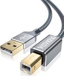 AkoaDa Printer Cable 20 FT, USB 2.0 Type A Male to B Male Printer Scanner Cord High Speed Compatible with HP, Canon, Dell, Epson, Lexmark, Xerox, Samung and More